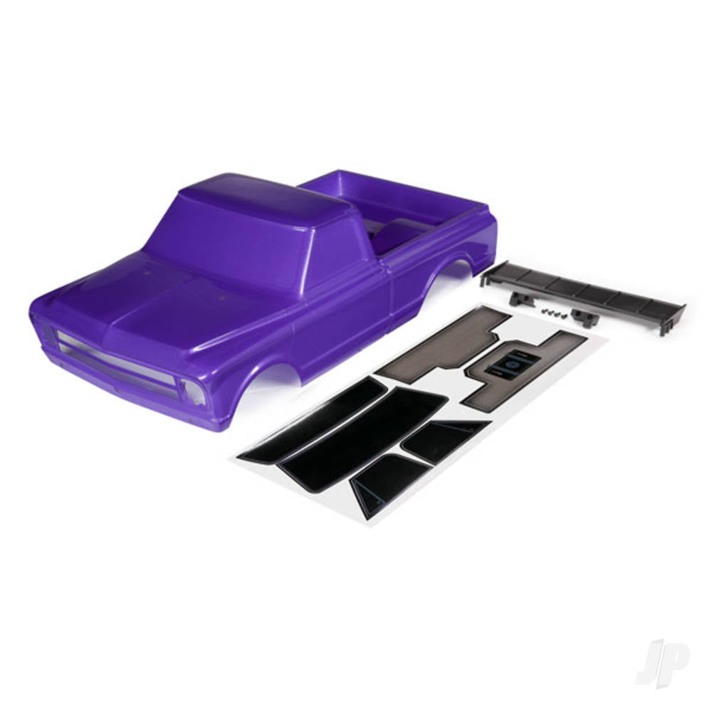 Body Chevrolet C10 (purple) (includes wing & decals)