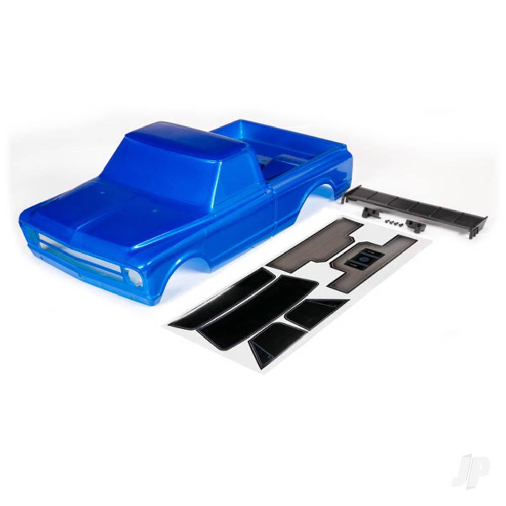 Body Chevrolet C10 (blue) (includes wing & decals)