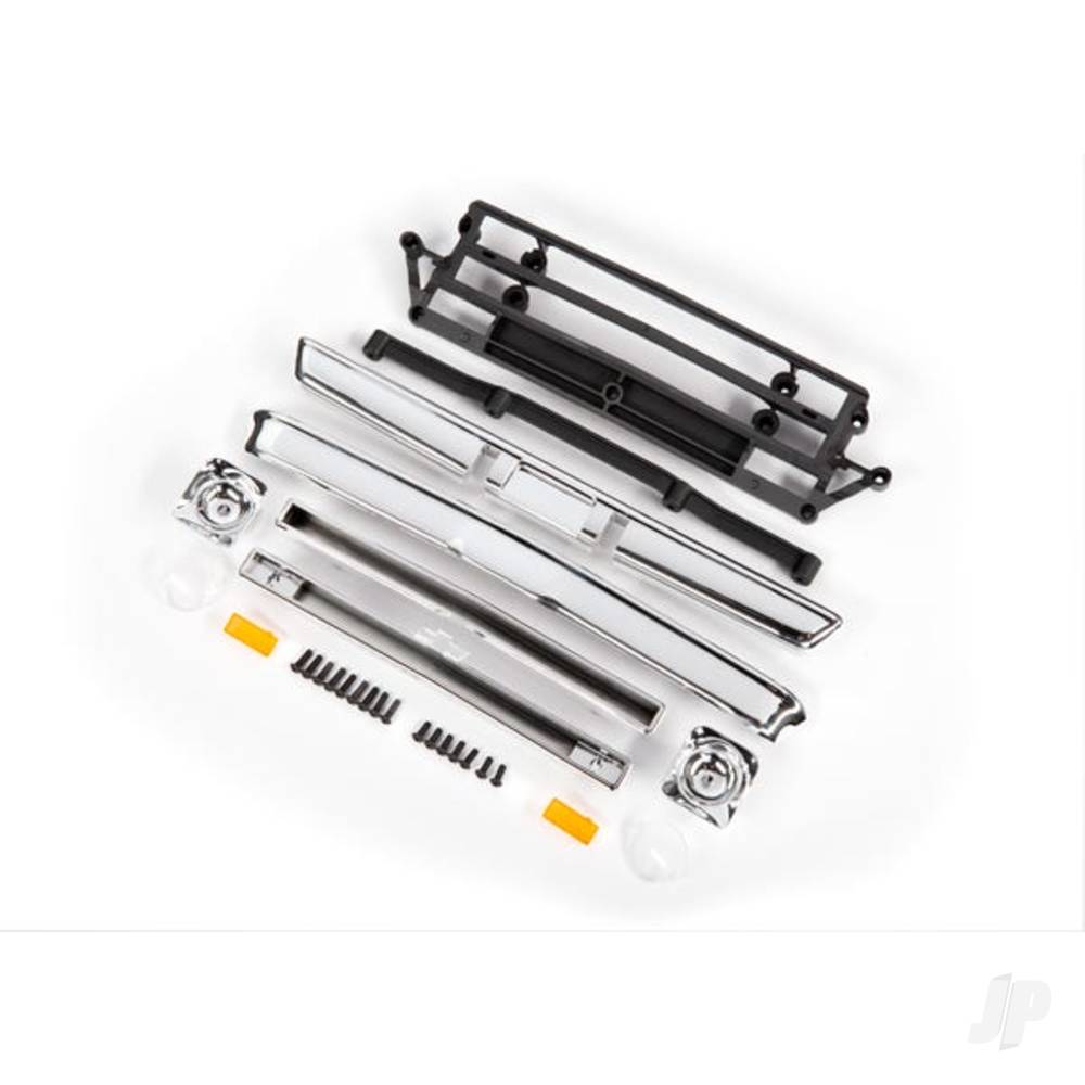 Body accessories Chevrolet C10 chrome (includes grille (upper & lower) headlight housings (left & right) bumpers (front & rear) mounting retainers and hardware)