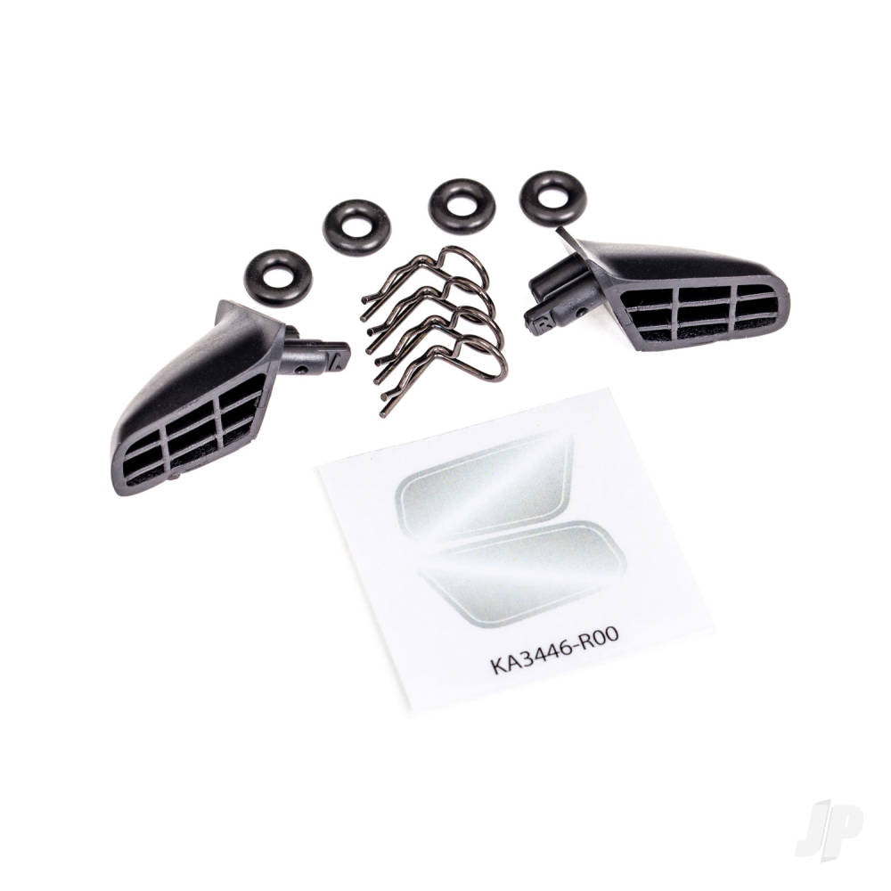 Mirrors side (left & right)/ o-rings (4)/ body clips (4) (fits #9421 body)