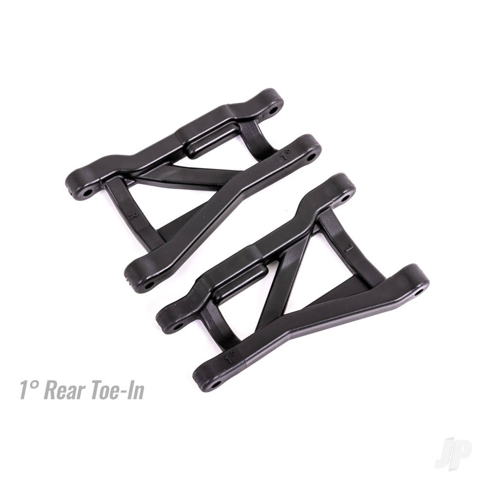 Suspension arms black rear (left & right) heavy duty 1deg toe angle (2)