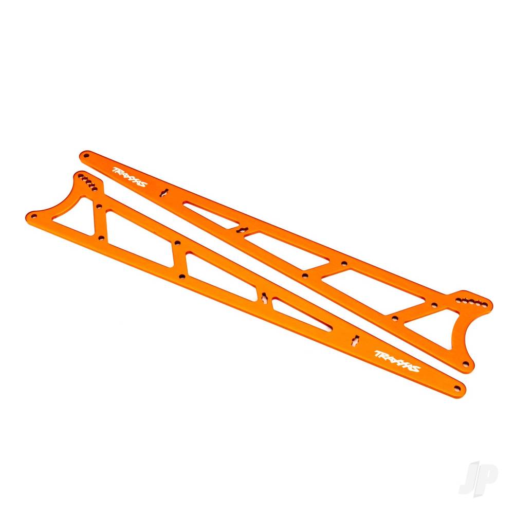 Side plates wheelie bar orange (aluminium) (2)