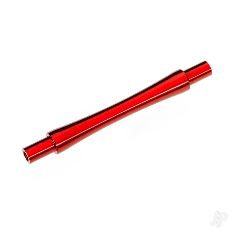 Axle wheelie bar 6061-T6 aluminium (red-anodised) (1)/ 3x12 BCS (with threadlock) (2)