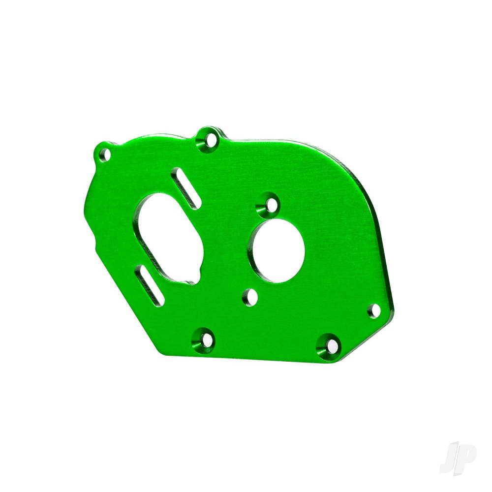 Plate motor 6061-T6 aluminium (green-anodised) (4mm thick)/ 3x10mm CS with split and flat washer (2)
