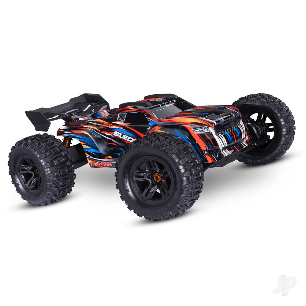 Sledge Belted 1:8 4WD Brushless Electric Monster Truck Orange (+ TQi 2-ch TSM VXL-6S Belted)