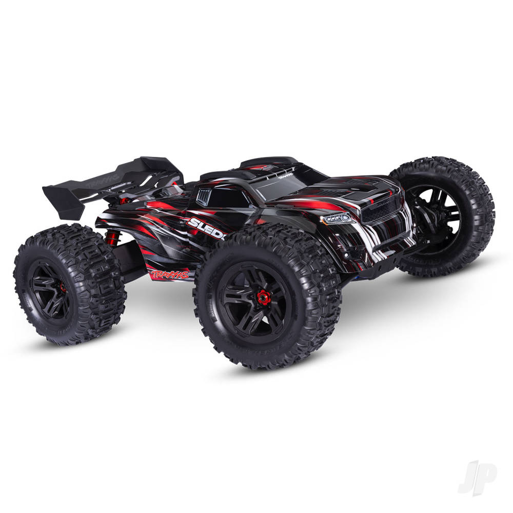 Sledge Belted 1:8 4WD Brushless Electric Monster Truck Red (+ TQi 2-ch TSM VXL-6S Belted)