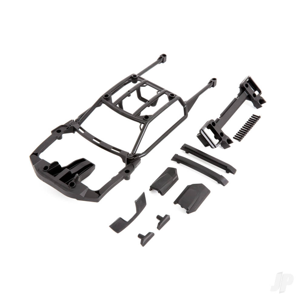 Body support (assembled with front mount & rear latch) / skid pads (roof) (left & right)