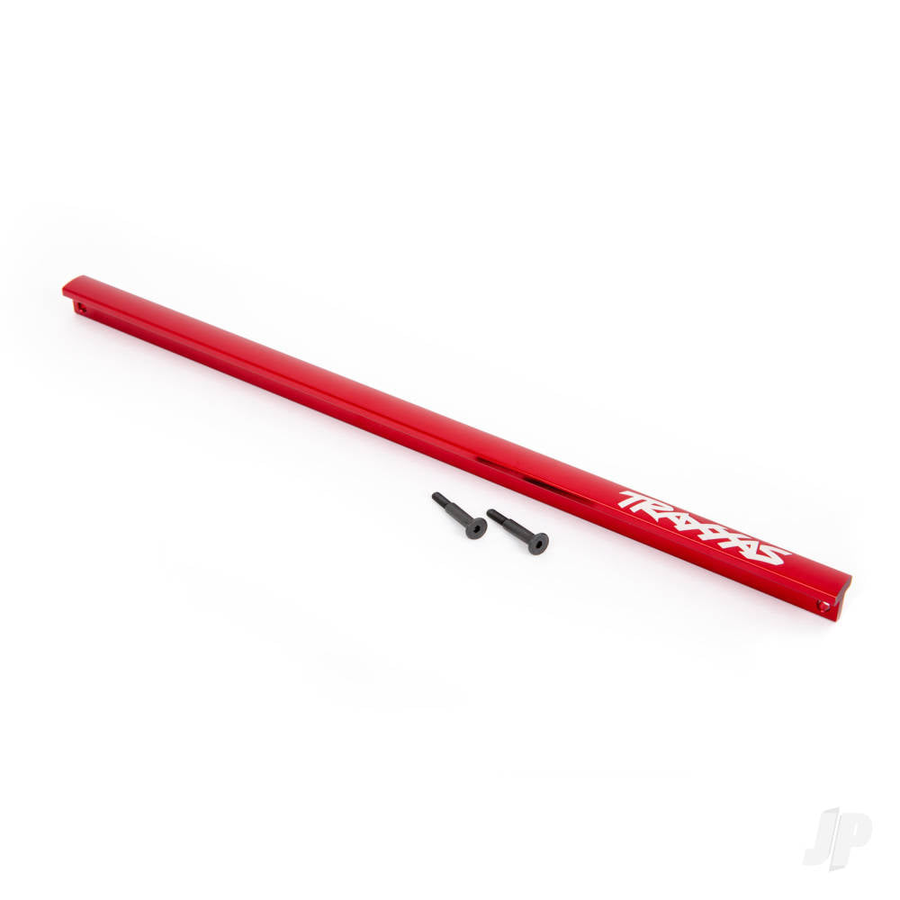 Chassis brace (T-Bar) 6061-T6 aluminium (red-anodised) / 3x16 SS (2) (fits Sledge)