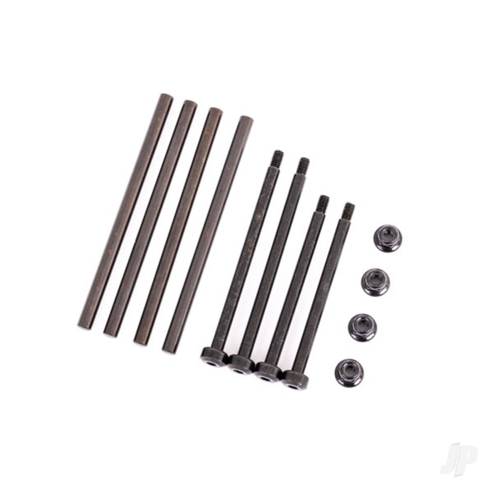 Suspension pin set front & rear (hardened steel) 4x67mm (4) 3.5x48.2mm (2) 3.5x56.7mm (2) / M3x0.5mm NL flanged (2)