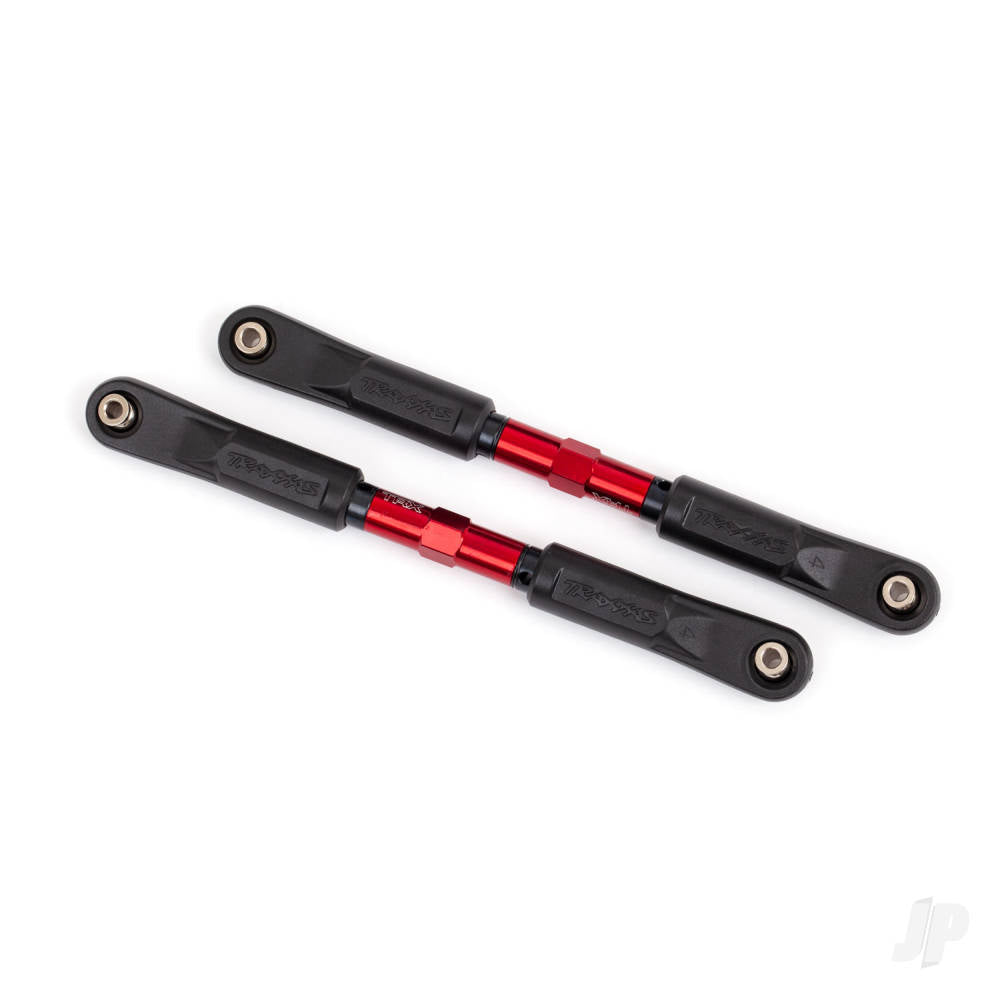 Toe links Sledge (Tubes red-anodised 7075-T6 aluminium stronger than titanium) (120mm) (2)/ rod ends assembled with steel hollow balls (4)/ aluminium wrench 8mm (1)