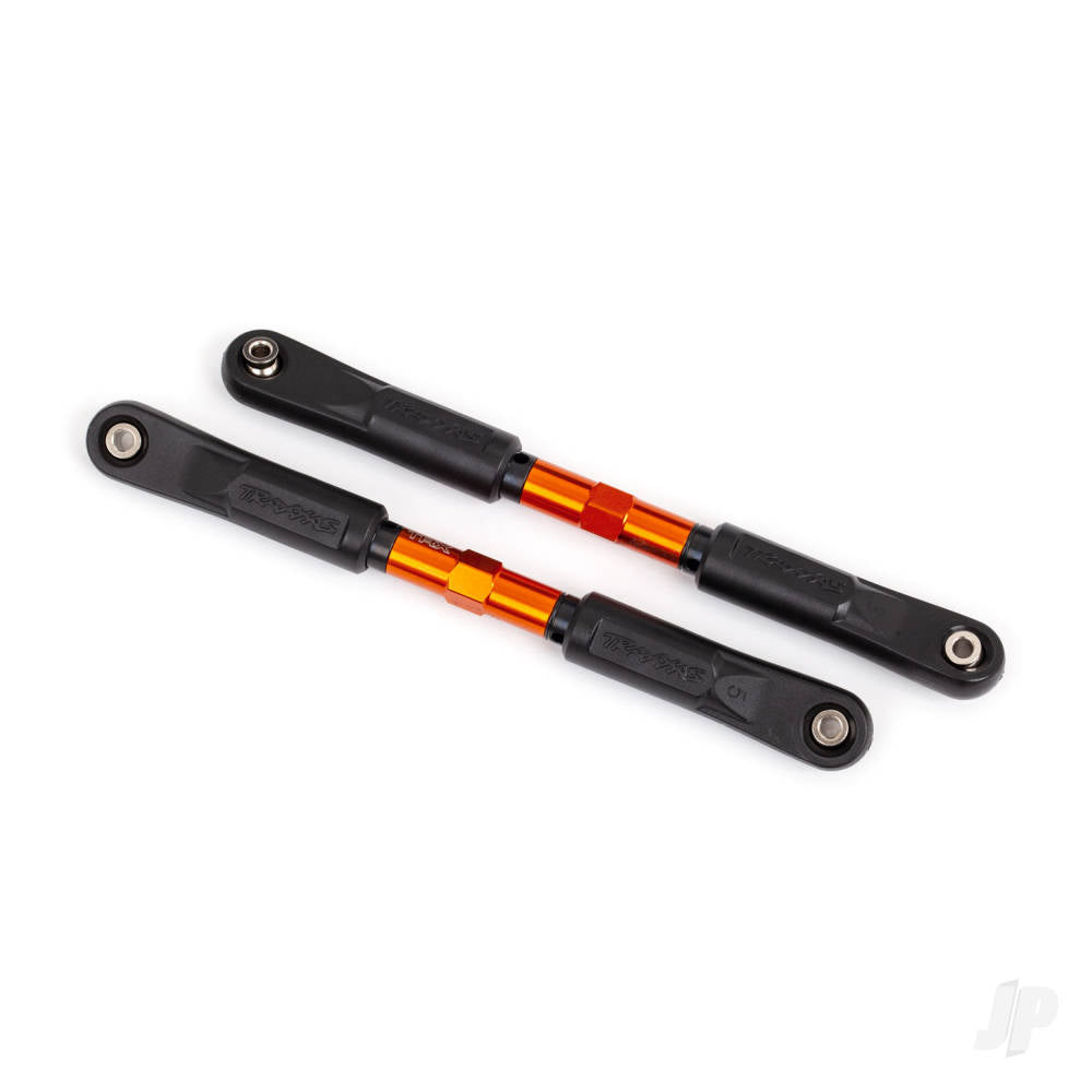 Toe links Sledge (Tubes orange-anodised 7075-T6 aluminium stronger than titanium) (120mm) (2)/ rod ends assembled with steel hollow balls (4)/ aluminium wrench 8mm (1)