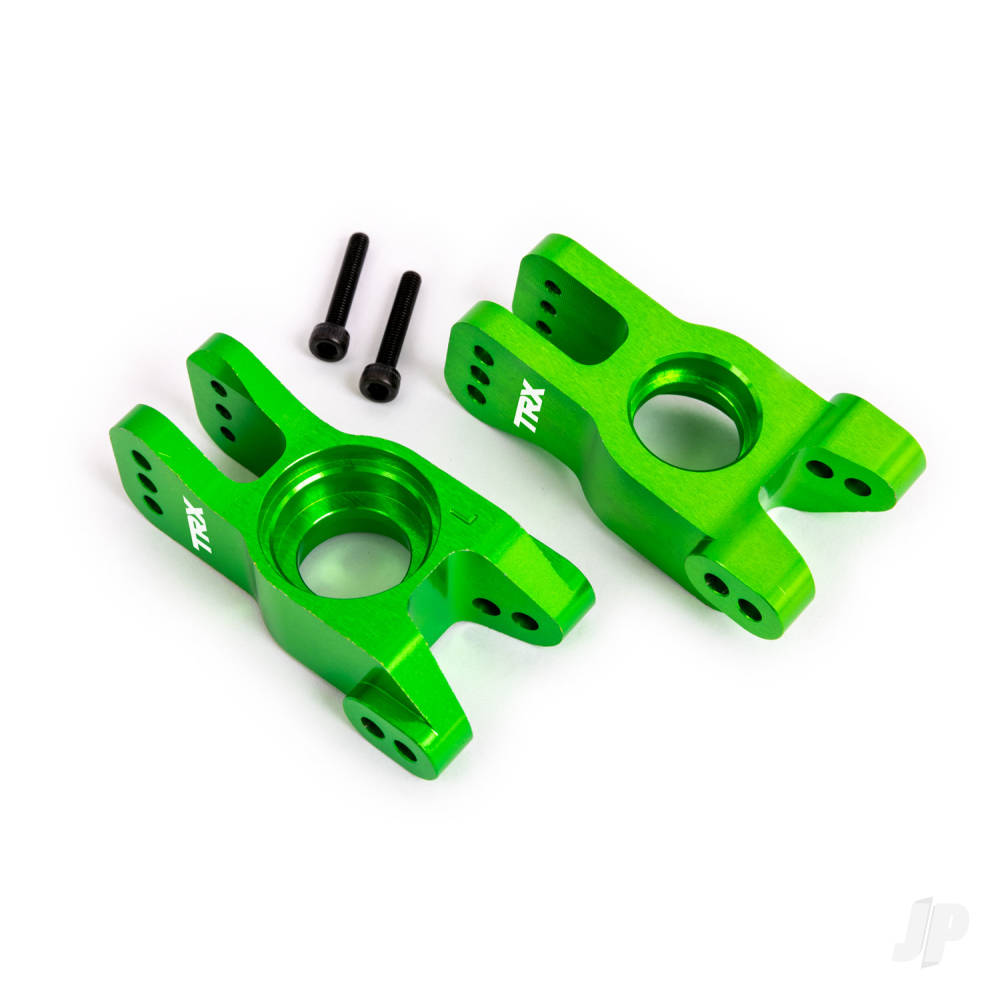 Carriers stub axle 6061-T6 aluminium (green-anodised) (left and right)