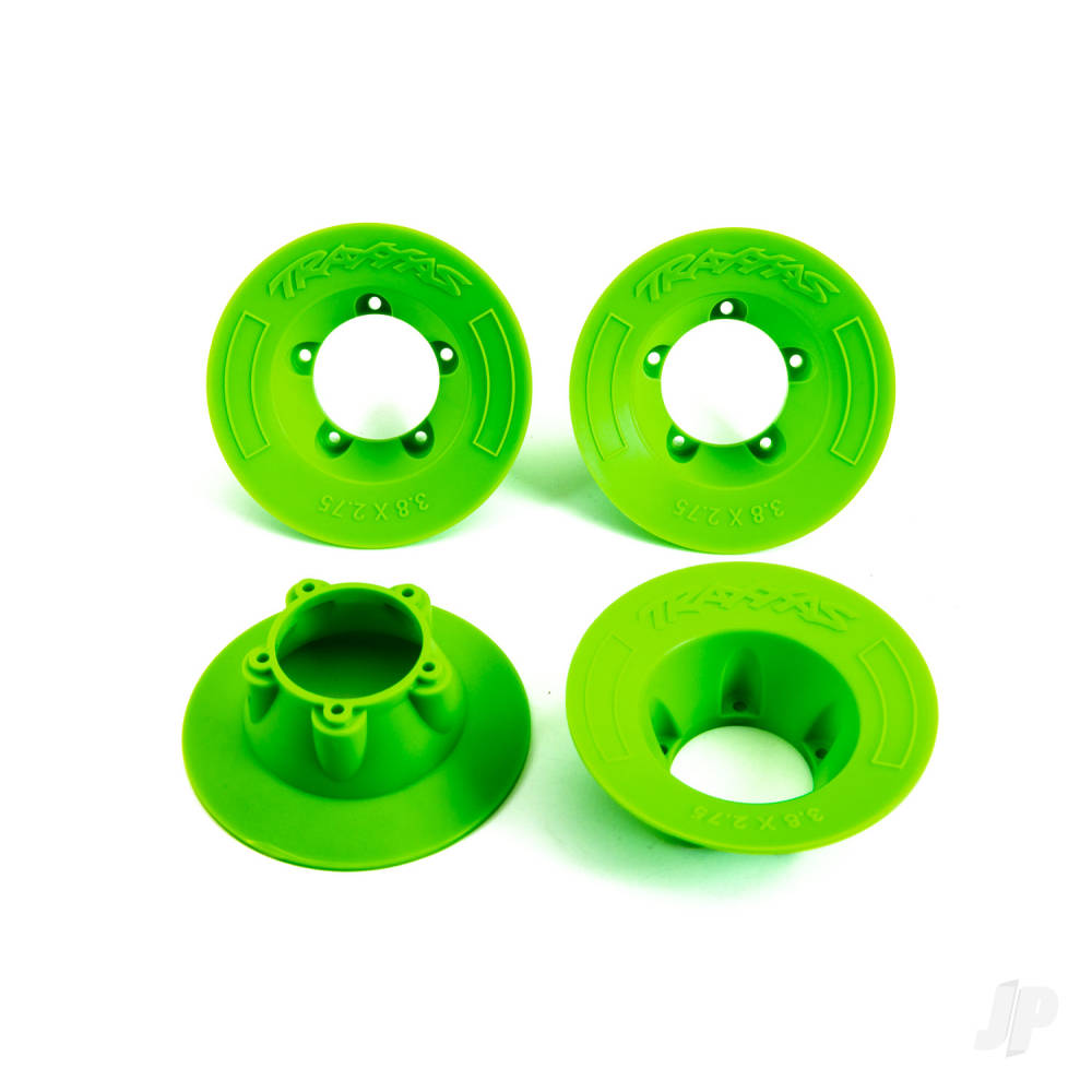 Wheel covers green (4) (fits #9572 wheels)