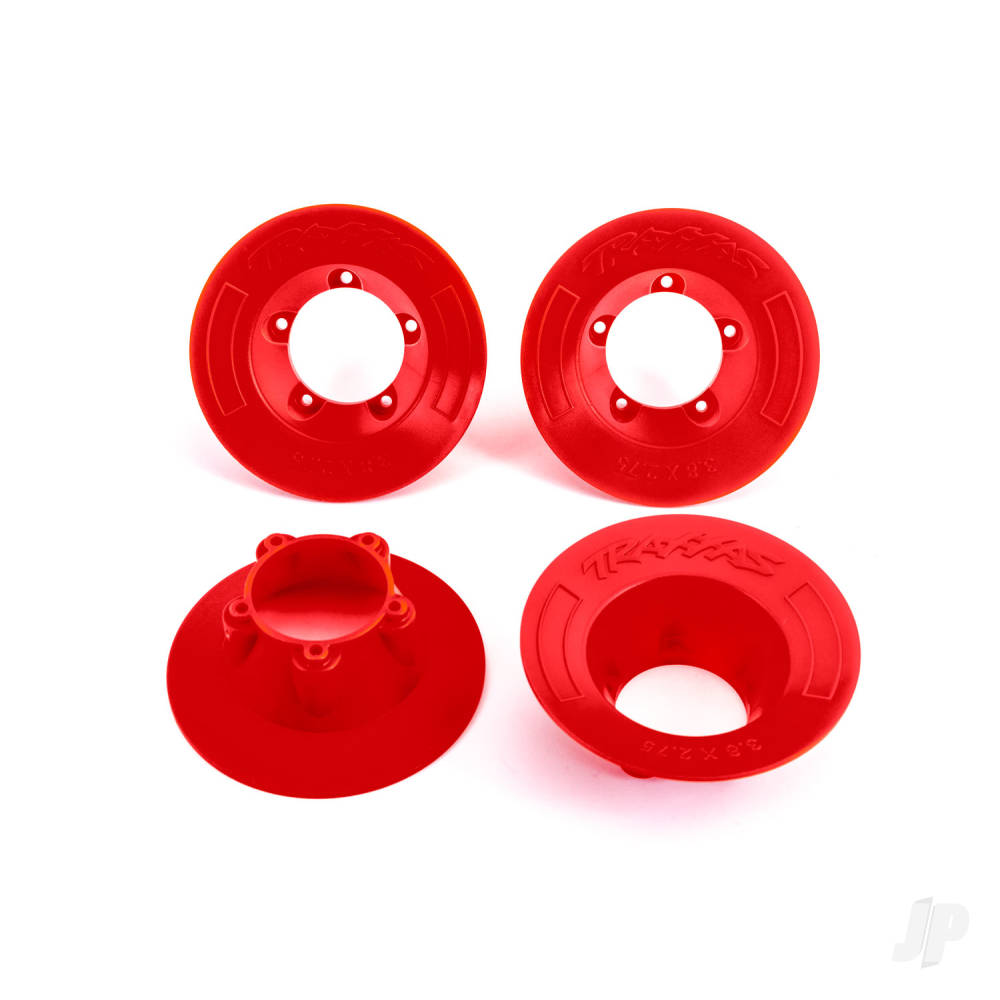 Traxxas Wheel covers red (4) (fits #9572 wheels) (Box 19)