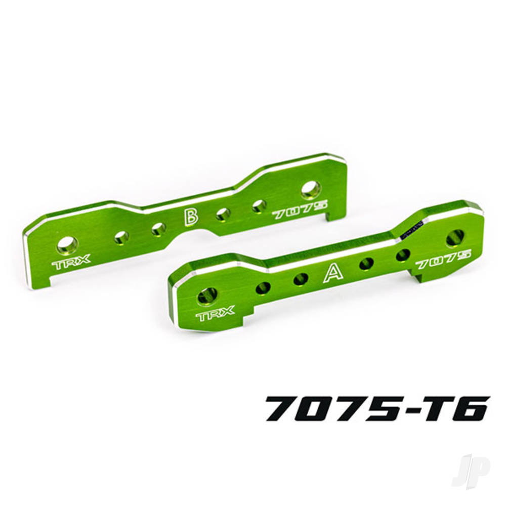Tie bars front 7075-T6 aluminium (green-anodised) (fits Sledge)
