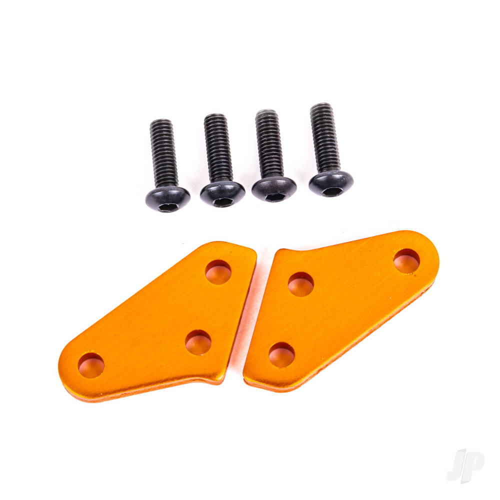 Steering block arms (aluminium orange-anodised) (2) (fits #9537 and 9637 steering blocks)