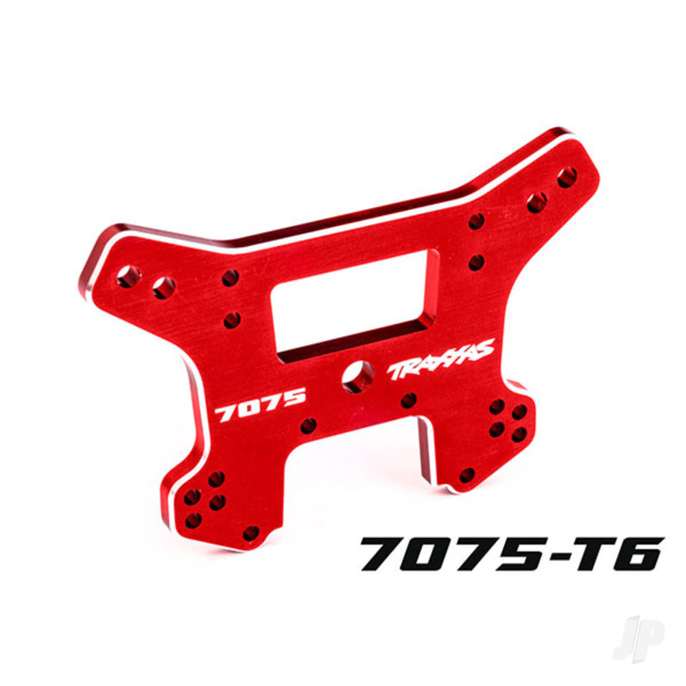 Shock tower front 7075-T6 aluminium (red-anodised) (fits Sledge)