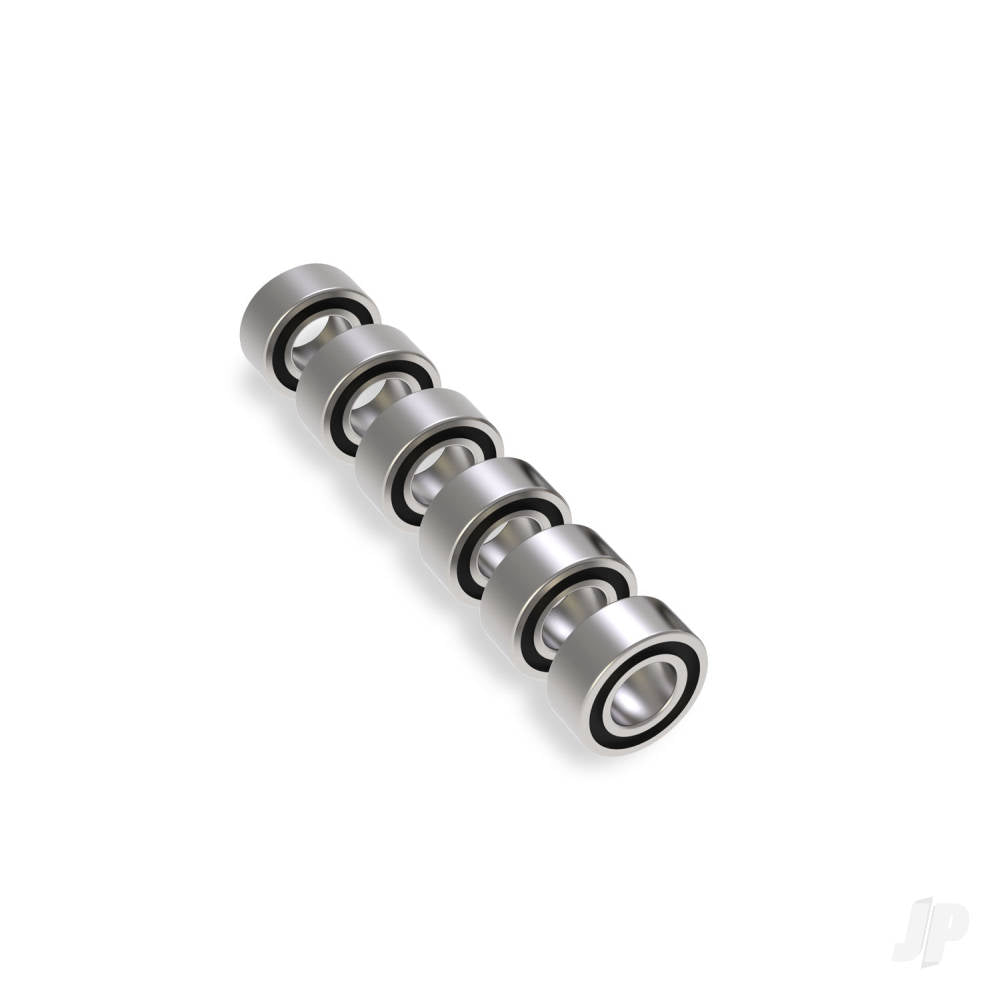 Ball bearing set transmission black rubber sealed (contains 3x6x2.5mm bearings (6))