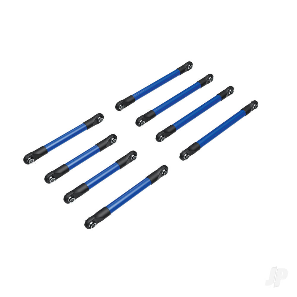 Suspension link set 6061-T6 aluminium (blue-anodised) (includes 5x53mm front lower links (2) 5x46mm front upper links (2) 5x68mm rear lower or upper links (4))
