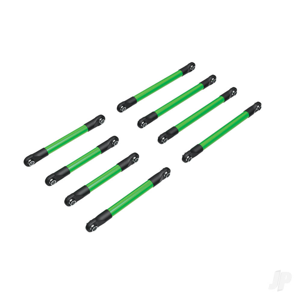 Suspension link set 6061-T6 aluminium (green-anodised) (includes 5x53mm front lower links (2) 5x46mm front upper links (2) 5x68mm rear lower or upper links (4))