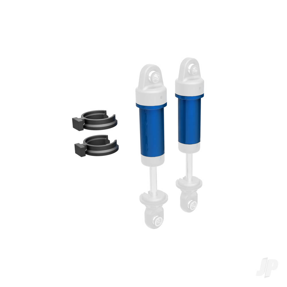 Body GTM shock 6061-T6 Aluminium (blue-anodised) (includes spring pre-load spacers) (2)