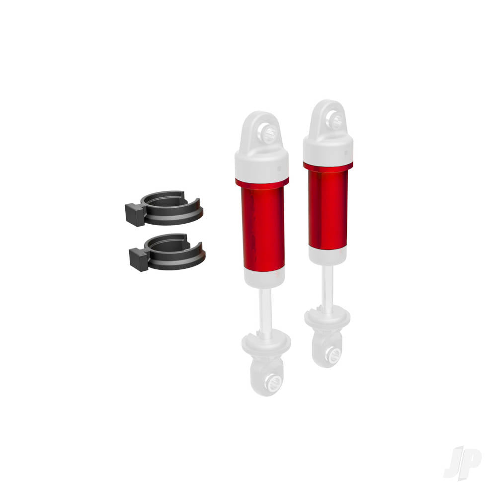 Body GTM shock 6061-T6 aluminium (red-anodised) (includes spring pre-load spacers) (2)