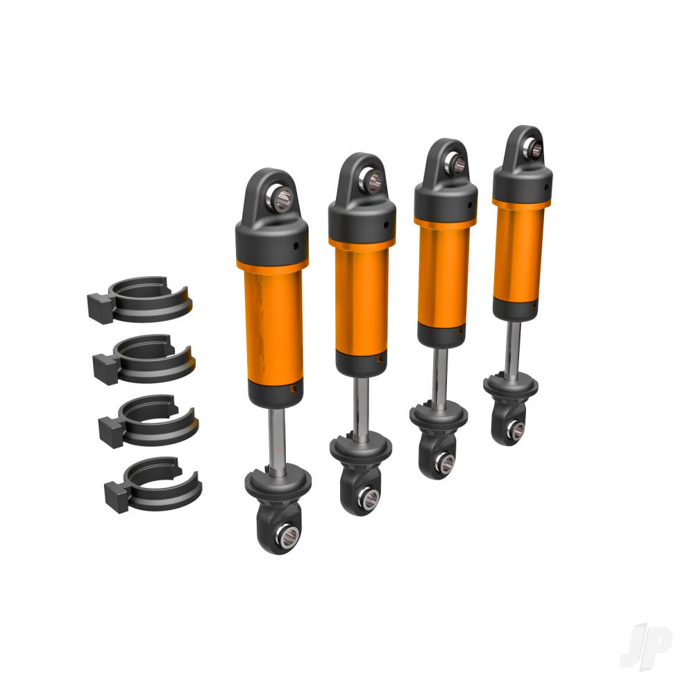 Shocks GTM 6061-T6 aluminium (orange-anodised) (fully assembled w/o springs) (4)