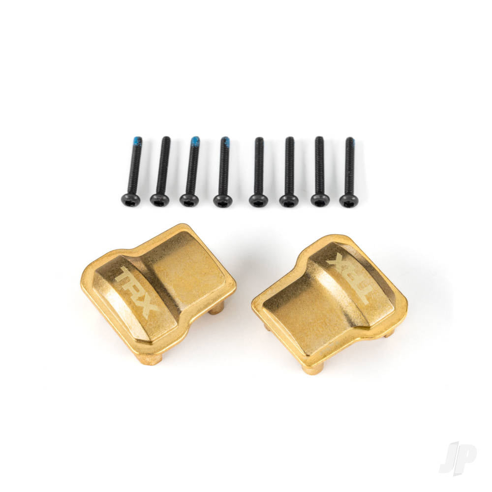 Axle cover brass (8 grams) (2)/ 1.6x12mm BCS (with threadlock) (8)