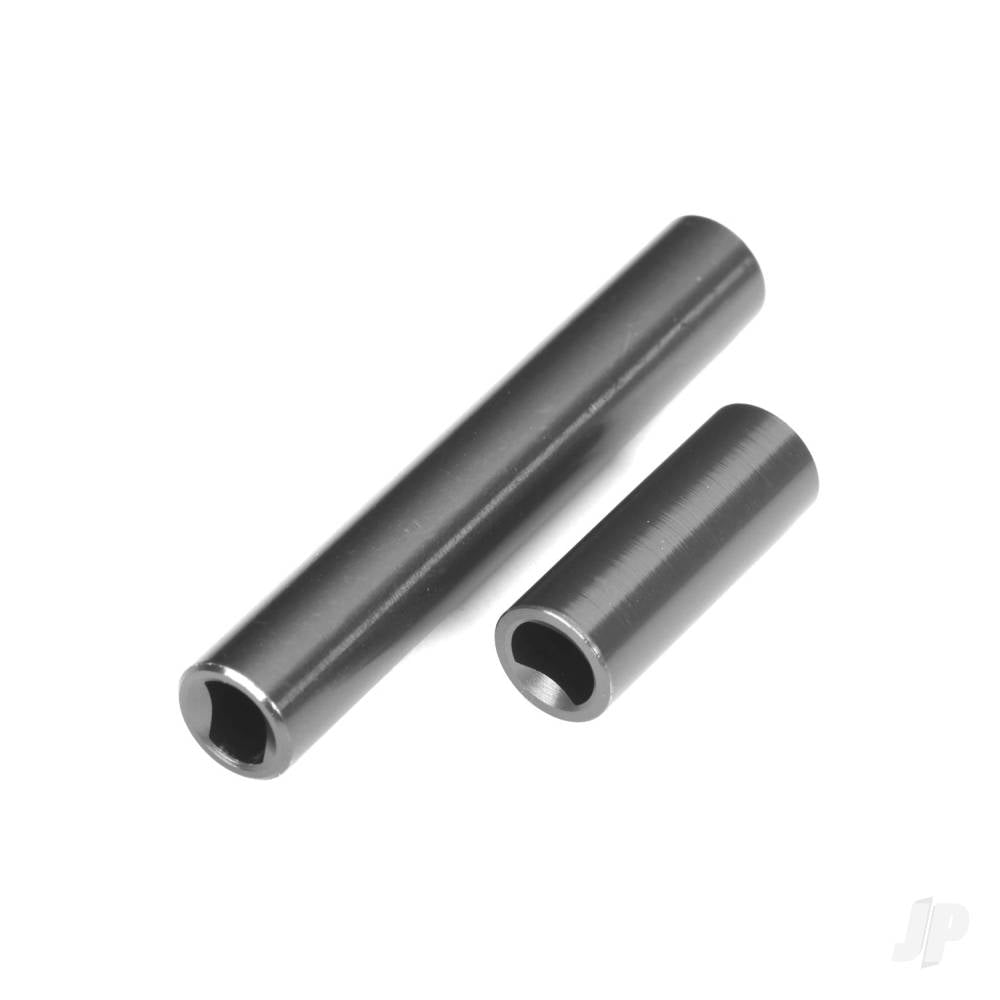 Driveshafts center female 6061-T6 aluminium (dark titanium-anodised) (front & rear) (for use with #9751 metal centre driveshafts) (fits 1/18 TRX-4M vehicles with 162mm wheelbase)