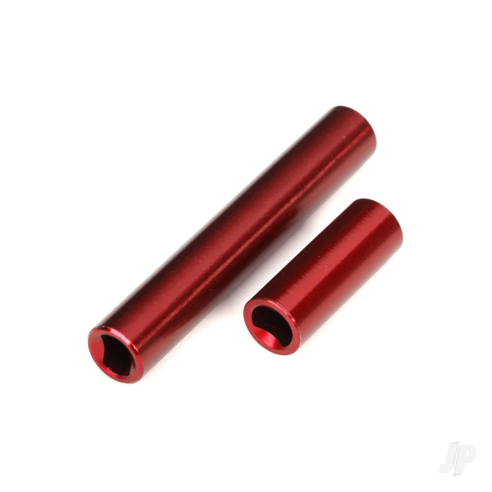 Driveshafts center female 6061-T6 aluminium (red-anodised) (front & rear) (for use with #9751 metal centre driveshafts) (fits 1/18 TRX-4M vehicles with 162mm wheelbase)