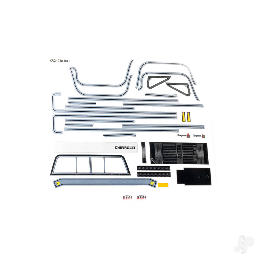 Decal sheet 1:18 TRX-4M Chevrolet K10 Monster Truck (1979)
