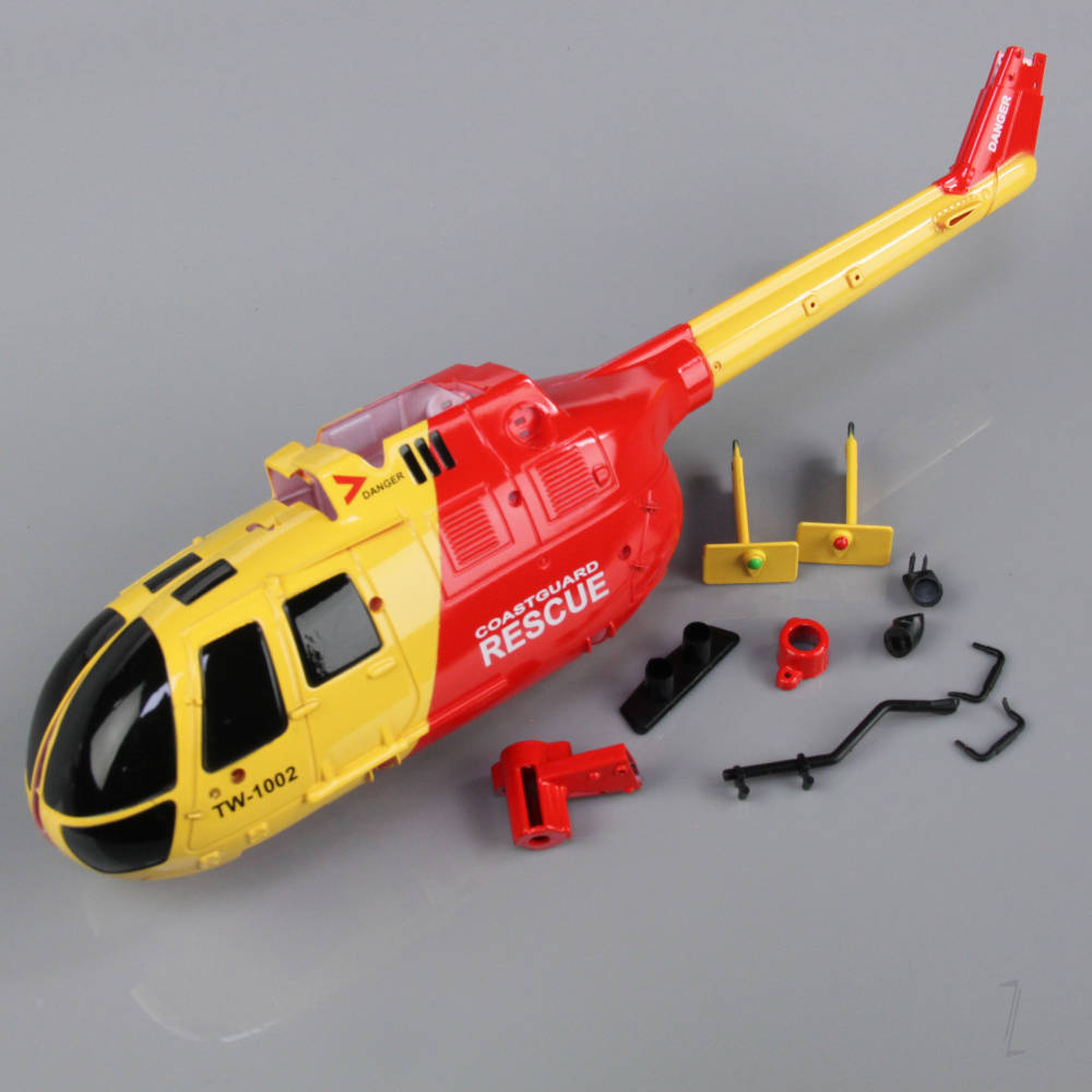 Fuselage Body Yellow/Red (for BO-105)