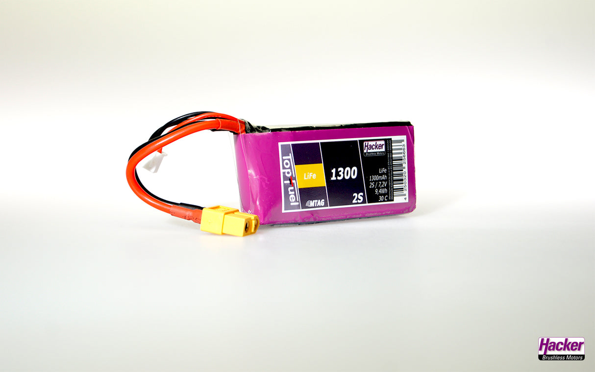 Hacker TopFuel LiFe 1300mAh 2S MTAG 91300251