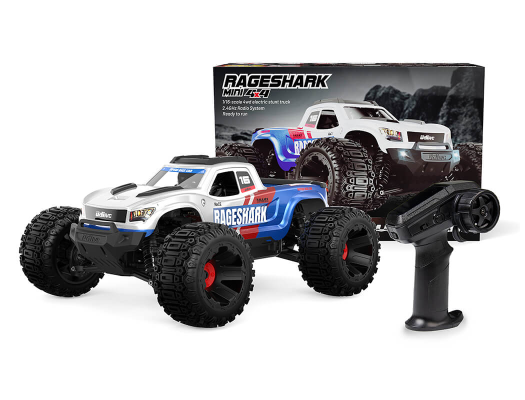 UDI RC RAGE SHARK MONSTER TRUCK 1/16 BRUSHED - Ready To Run - Blue- PRE ORDER -EXPECTED LATE NOVEMBER/EARLY DECEMBER