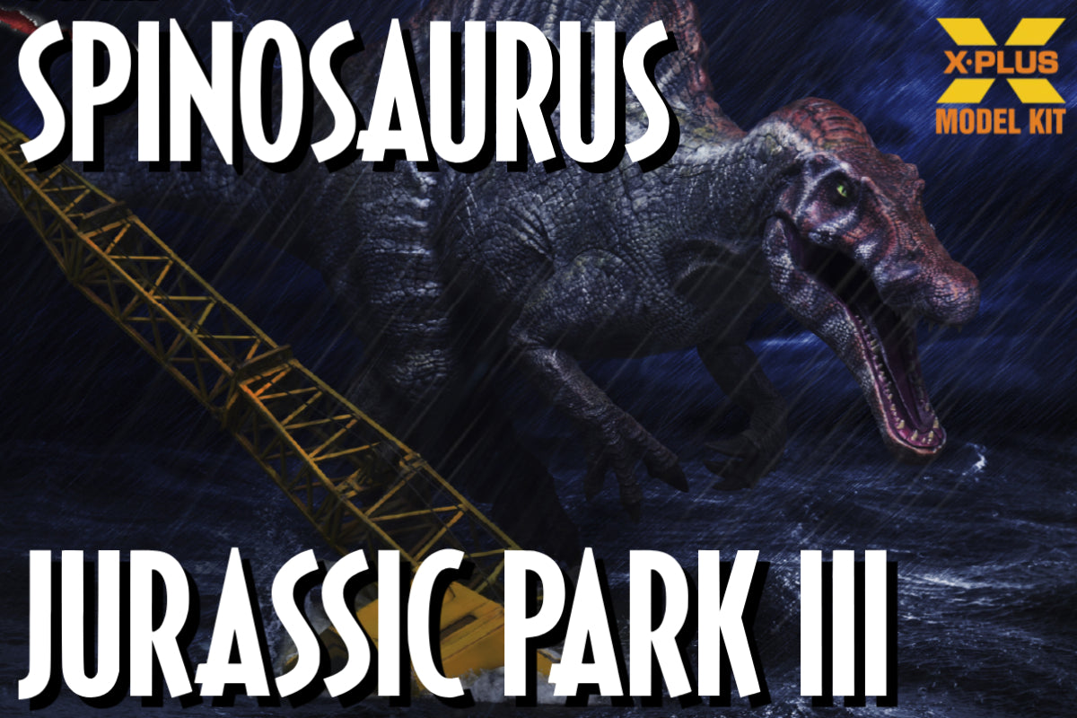 X PLUS 1/35 Jurassic Park 3 Spinosaurus Plastic Model Kit 411-200099