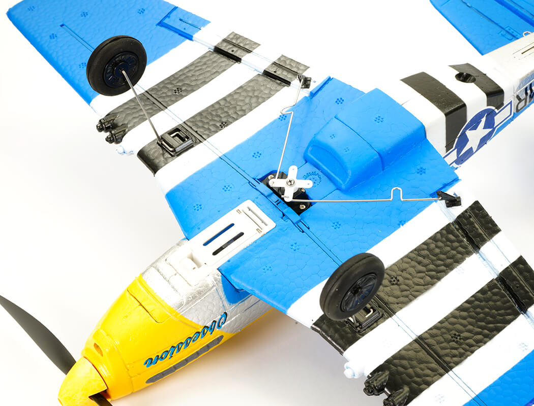 VOLANTEX P-51D MUSTANG V2 BLUE 4CH 400MM BRUSHED W/GYRO RTF V761-5V2B