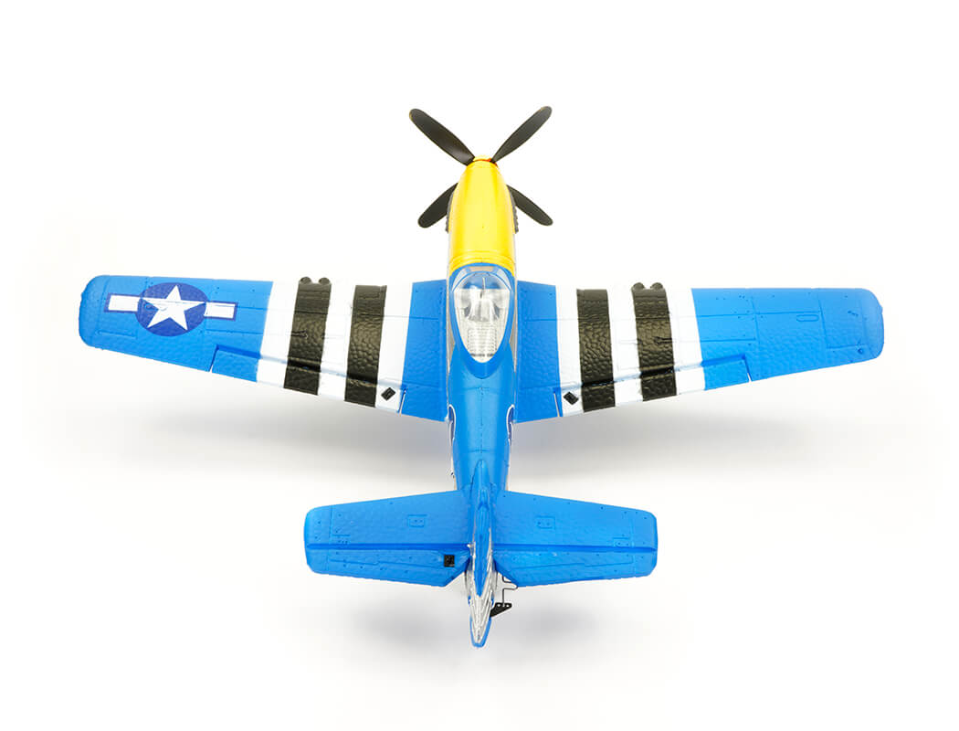 VOLANTEX P-51D MUSTANG V2 BLUE 4CH 400MM BRUSHED W/GYRO RTF V761-5V2B