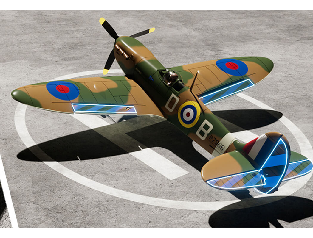 VOLANTEX SPITFIRE MKII 4CH 500MM BRUSHLESS WITH GYRO RTF -PRE ORDER - EXPECTED END DECEMBER