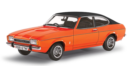 Corgi Vanguards 1:43 FORD CAPRI MK2 3-LITRE GHIA AUTOMATIC Serbring Red