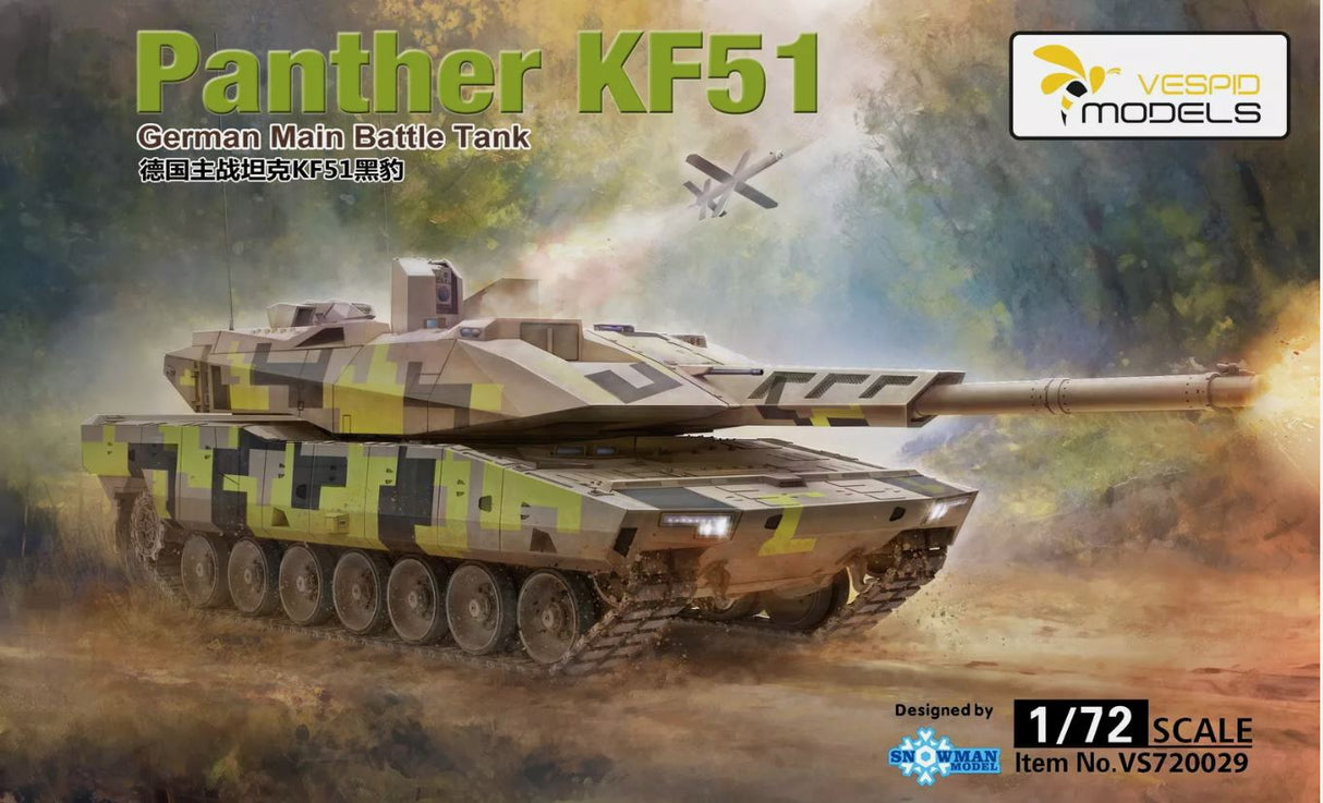 VESPID 1/72 Panther KF51 German Main Battle Tank Model Kit - VS720029