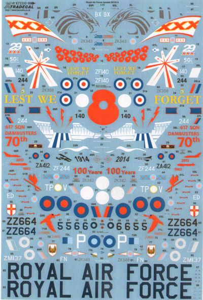 Xtradecal 1/472 Royal AirForce Update 2013-14 X72216