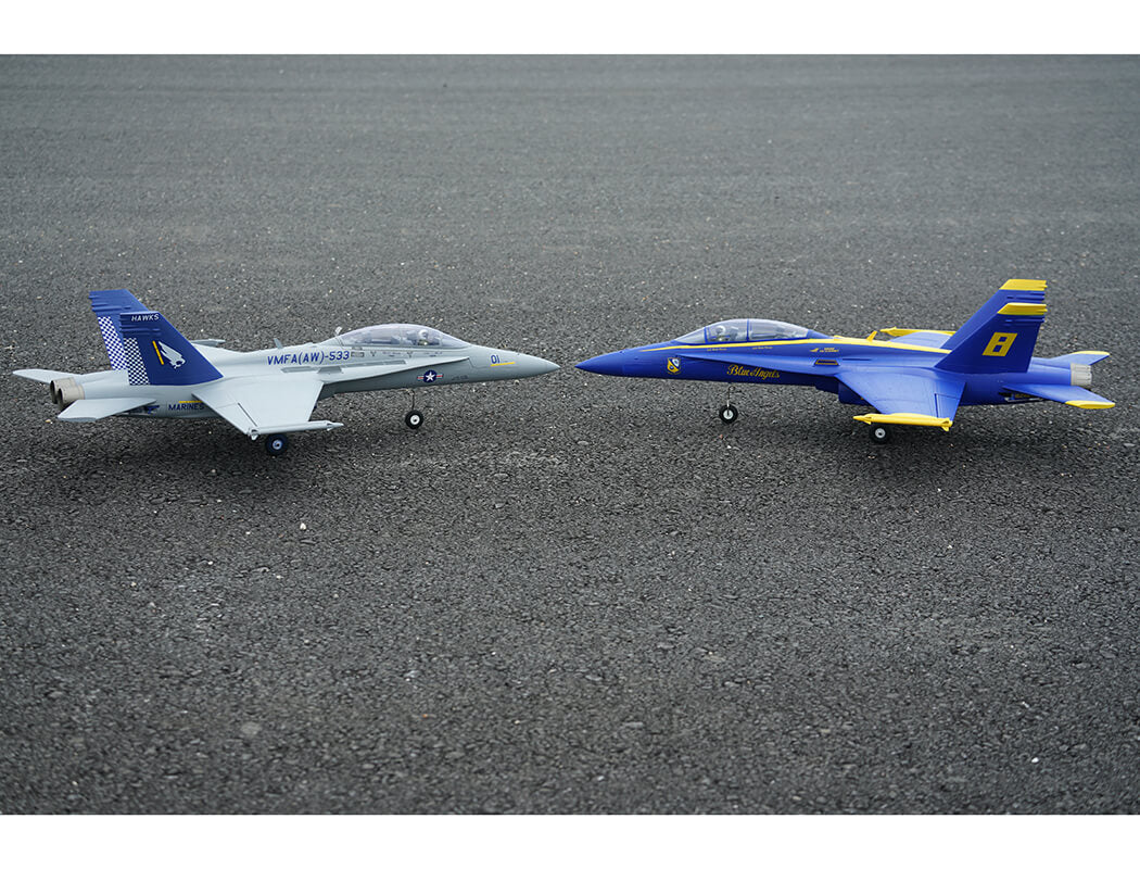 XFLY TWIN 40MM F-18 EDF 705MM JET WITHOUT TX/RX/BATT - BLUE