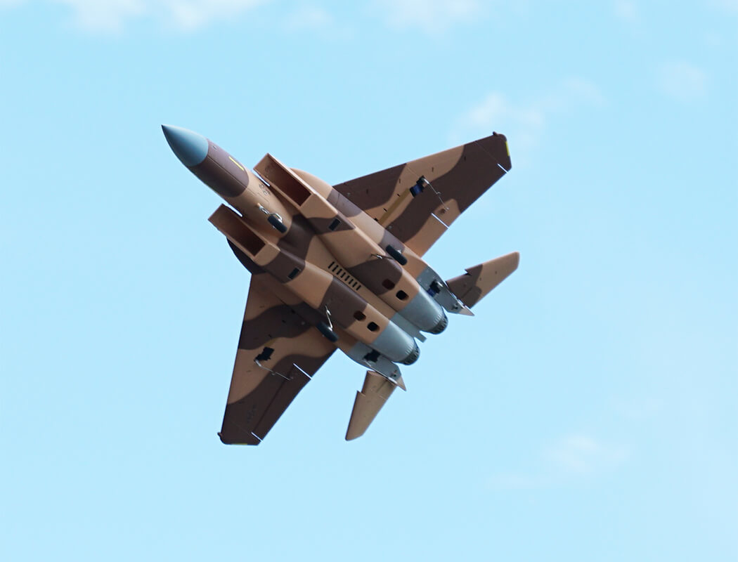 XFLY TWIN 40MM F-15 EDF 710MM JET WITHOUT TX/RX/BATTERY - DESERT CAMO