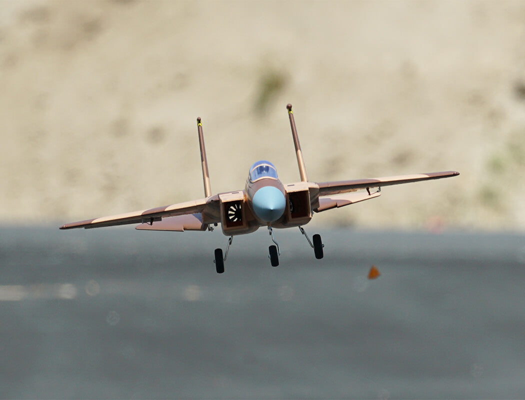 XFLY TWIN 40MM F-15 EDF 710MM JET WITHOUT TX/RX/BATTERY - DESERT CAMO