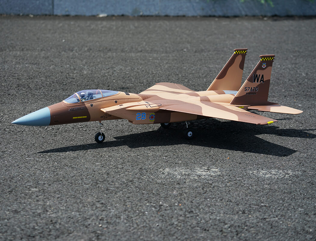 XFLY TWIN 40MM F-15 EDF 710MM JET WITHOUT TX/RX/BATTERY - DESERT CAMO