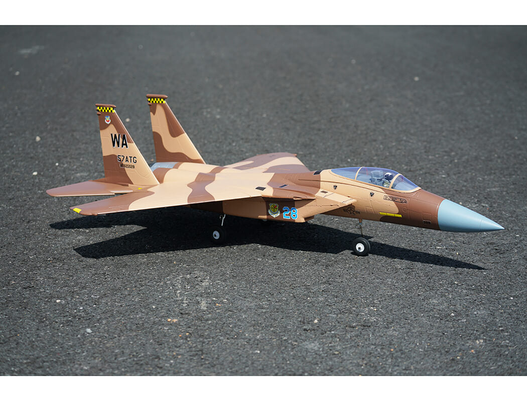 XFLY TWIN 40MM F-15 EDF 710MM JET WITHOUT TX/RX/BATTERY - DESERT CAMO