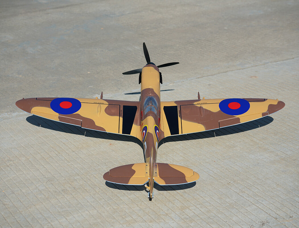 XFLY SUPERMARINE SPITFIRE MKIX BROWN 1200MM NO LANDING GEAR WITHOUT TX/RX/BAT/CHG