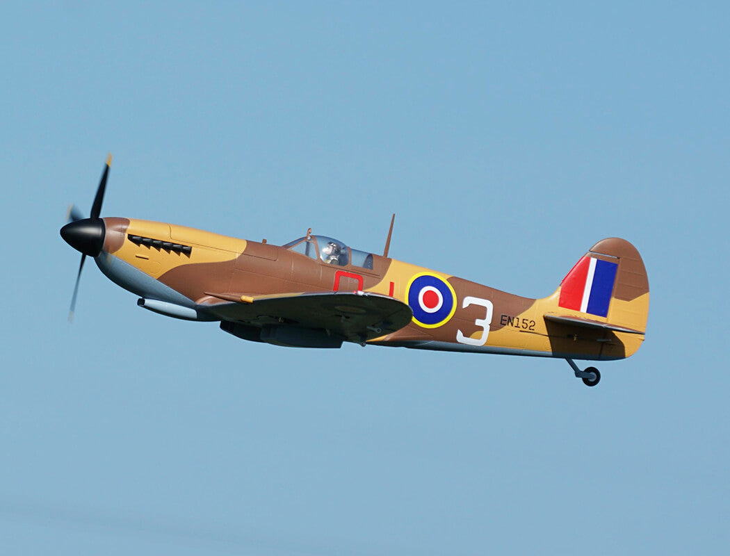 XFLY SUPERMARINE SPITFIRE MKIX BROWN 1200MM WITHOUT TX/RX/BATT