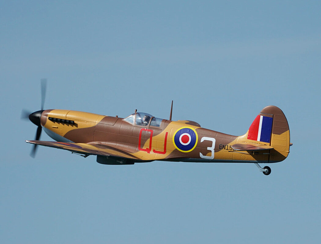 XFLY SUPERMARINE SPITFIRE MKIX BROWN 1200MM WITHOUT TX/RX/BATT