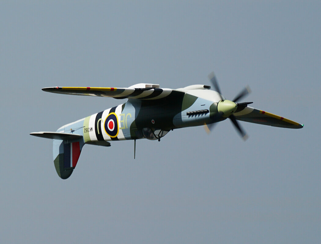 XFLY SUPERMARINE SPITFIRE MKIX GREEN XFLY SUPERMARINE SPITFIRE MKIX GREEN 1200MM NO LANDING GEAR WITHOUT TX/RX/